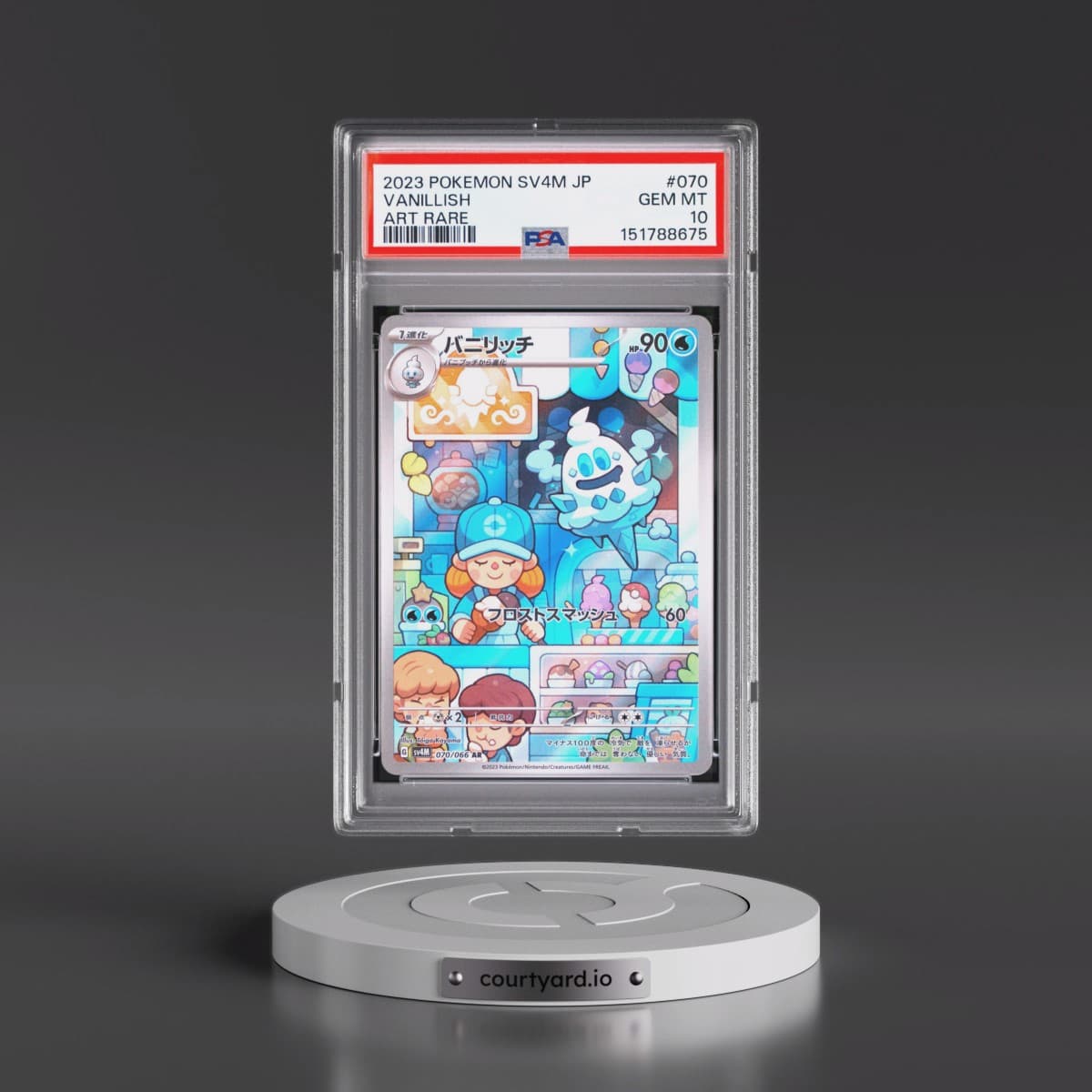 2023 Pokémon Sv4m-Future Flash #070 Vanillish - Art Rare (PSA 10 GEM MINT)